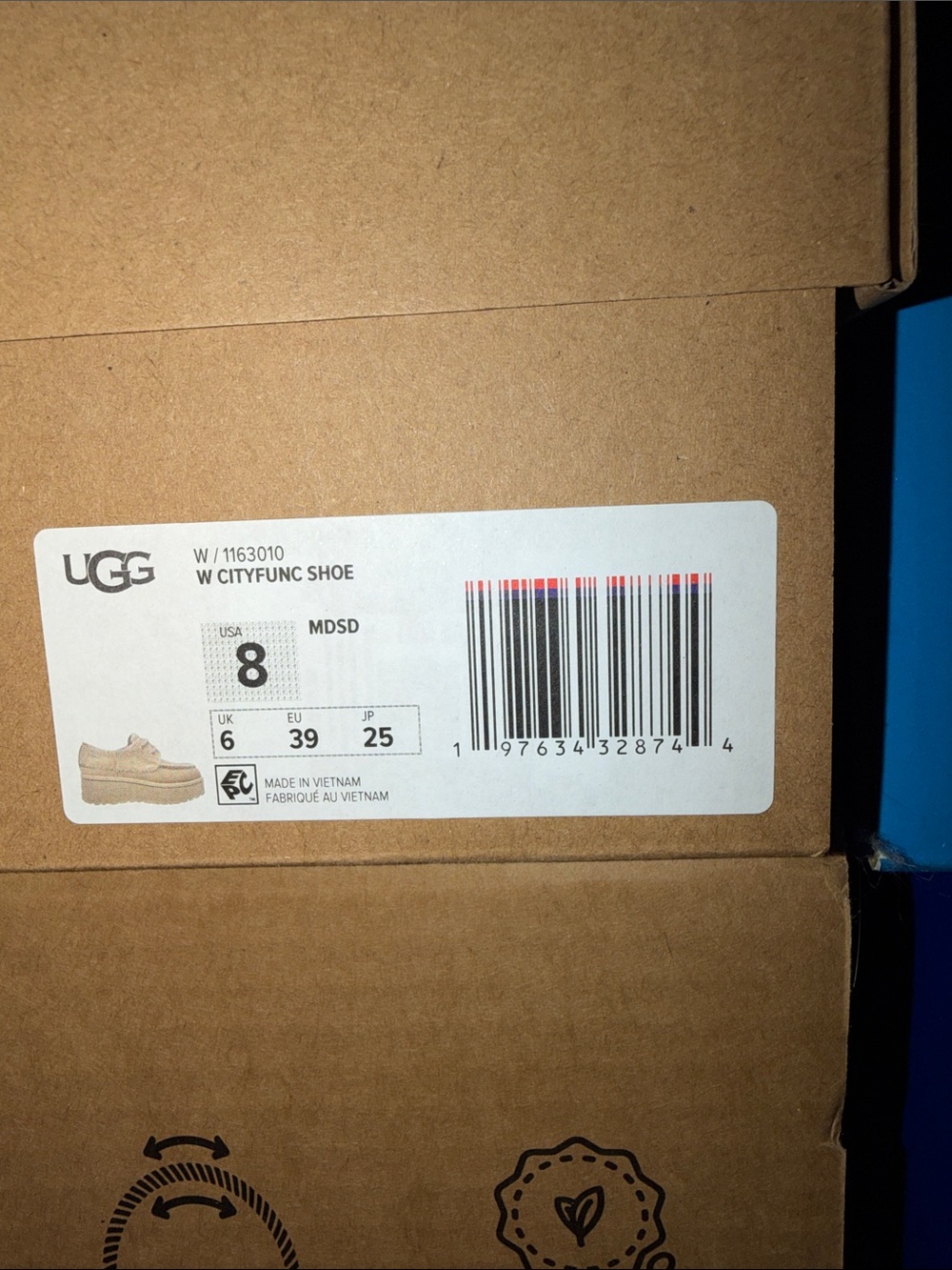 UGG Women's Taupe Suede Lace-Up Platform Moccasins - Picture 4 of 4